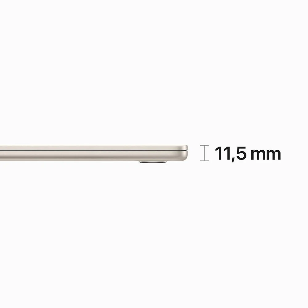 MacBook Air de 15 pulgadas: Chip M2 de Apple con CPU de ocho núcleos y GPU de diez núcleos, 512 GB SSD - Blanco estrella - Image 3