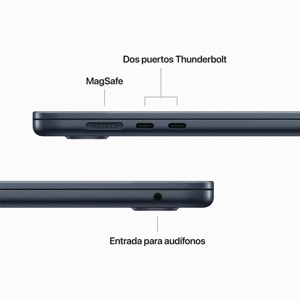 MacBook Air de 15 pulgadas: Chip M2 de Apple con CPU de ocho núcleos y GPU de diez núcleos, 256 GB SSD - Azul medianoche - Image 9