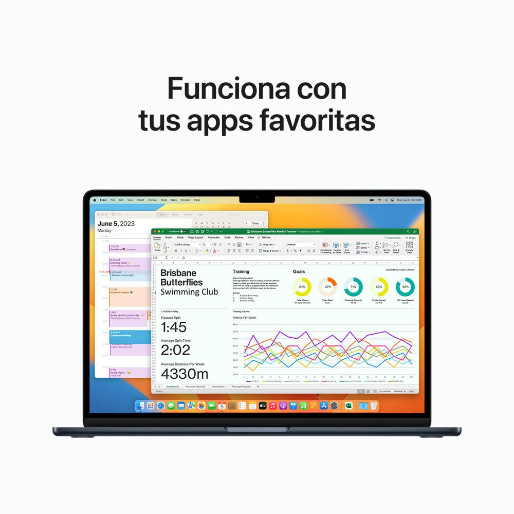 MacBook Air de 15 pulgadas: Chip M2 de Apple con CPU de ocho núcleos y GPU de diez núcleos, 512 GB SSD - Azul medianoche - Image 7