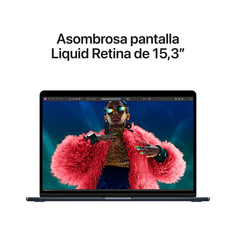MacBook Air de 15 pulgadas: Chip M3 de Apple con CPU de 8 núcleos y GPU de 10 núcleos, 512 GB SSD - Azul medianoche - Image 5