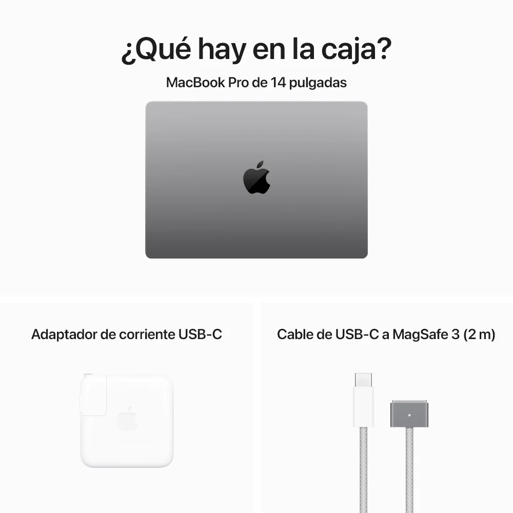 MacBook Pro de 14 pulgadas: Chip M3 de Apple con CPU de 8 núcleos y GPU de 10 núcleos, 512 GB SSD - Gris espacial - Image 10