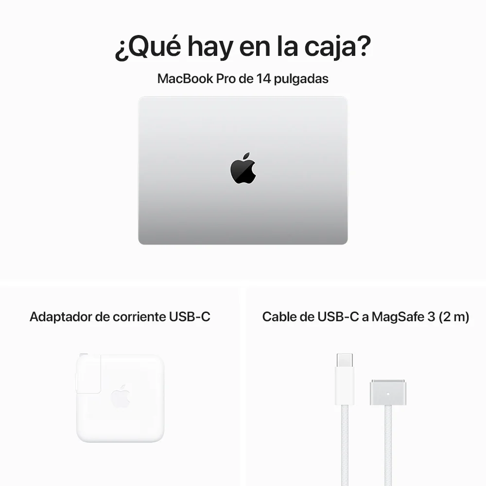 MacBook Pro de 14 pulgadas: Chip M3 Pro de Apple con CPU de 12 núcleos y GPU de 18 núcleos, 1 TB SSD - Plata - Image 10