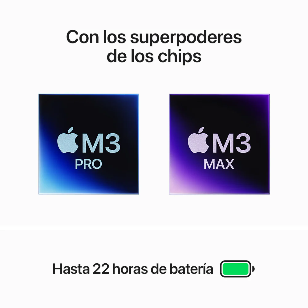 MacBook Pro de 16 pulgadas: Chip M3 Pro de Apple con CPU de 12 núcleos y GPU de 18 núcleos, 512 GB SSD - Plata - Image 4