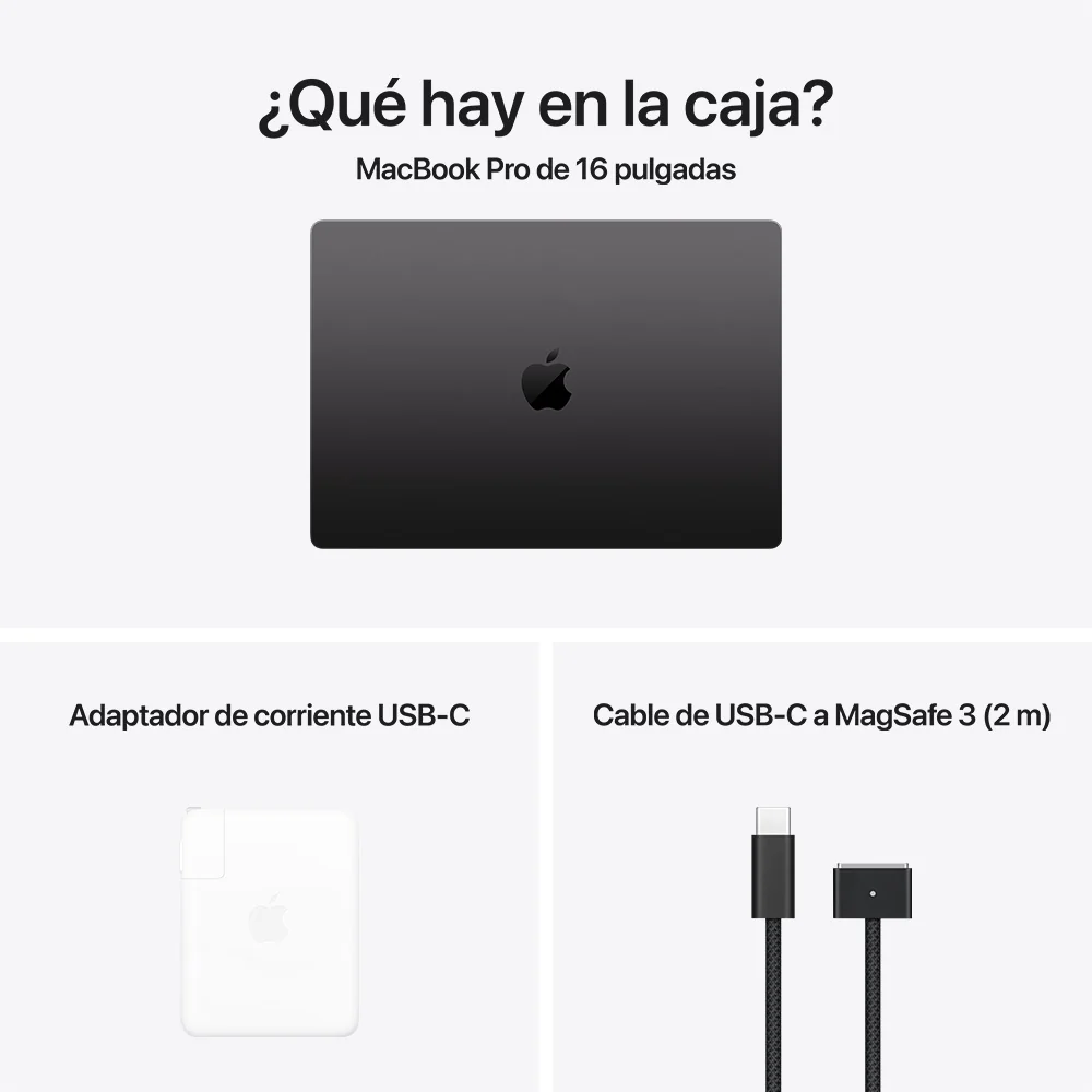 MacBook Pro de 16 pulgadas: Chip M4 Max de Apple con CPU de 16 núcleos y GPU de 40 núcleos, 1 TB SSD - Negro espacial - Image 8