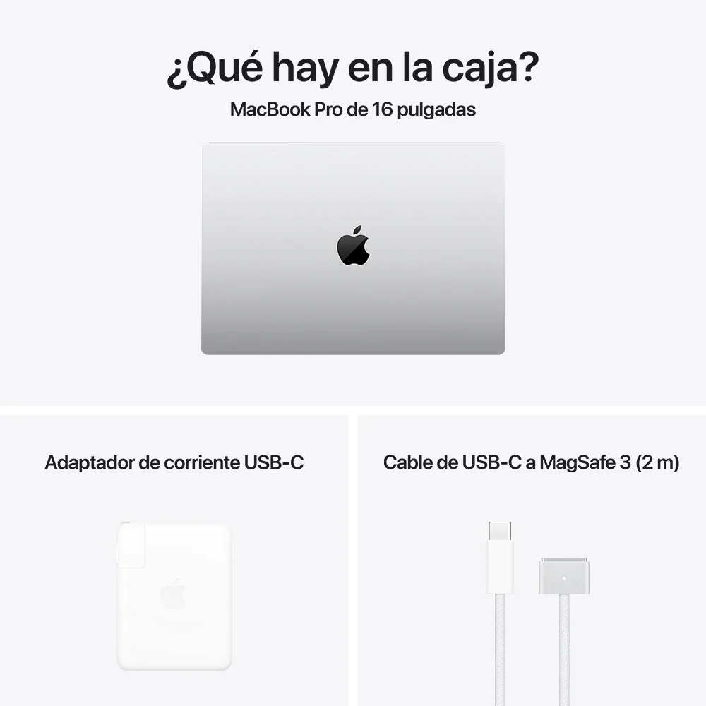 MacBook Pro de 16 pulgadas: Chip M4 Pro de Apple con CPU de 14 núcleos y GPU de 20 núcleos, 512 GB SSD - Plata - Image 8