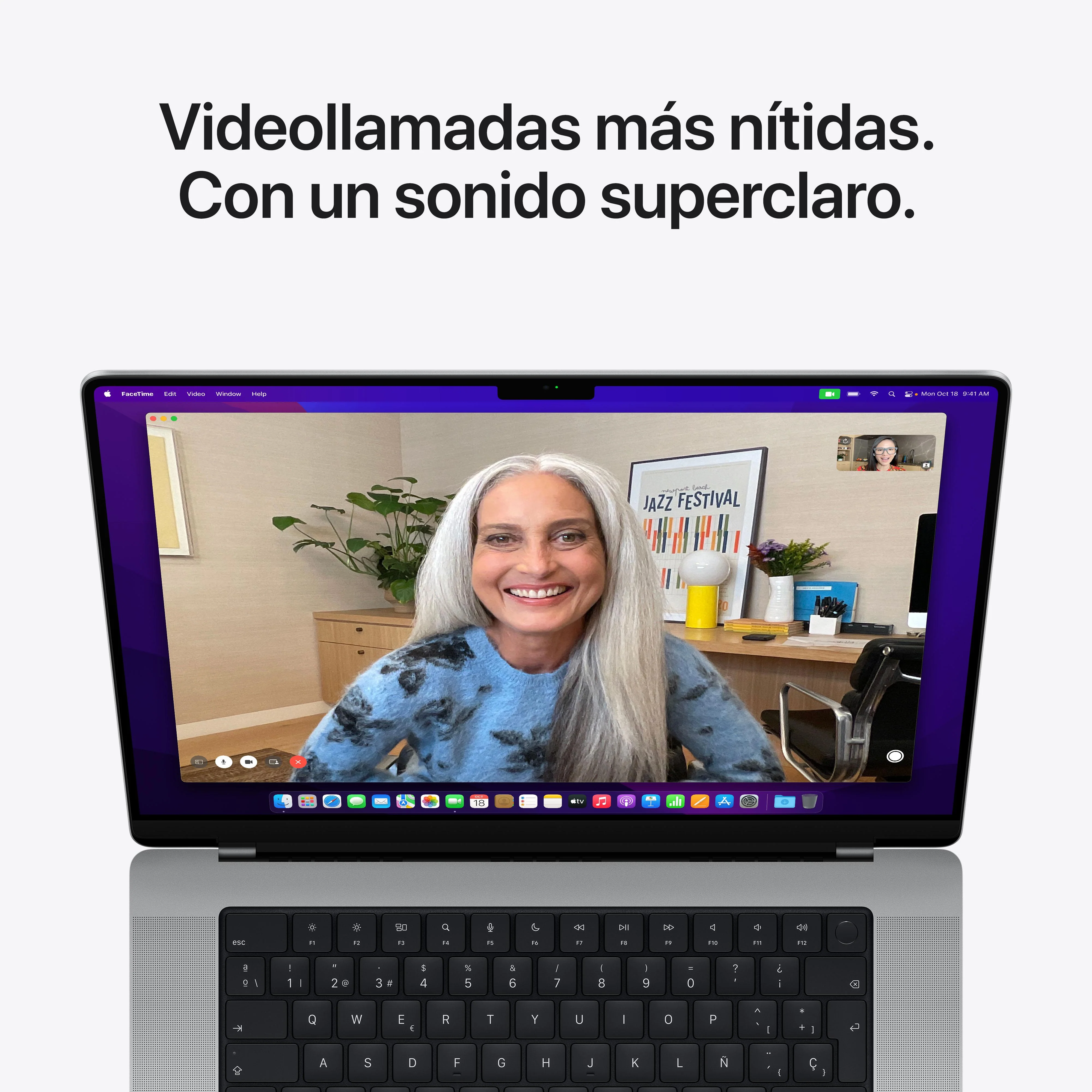 MacBook Pro de 16 pulgadas: Chip M1 Pro de Apple con CPU de diez núcleos y GPU de dieciséis núcleos, 512 GB SSD - Plata - Image 9