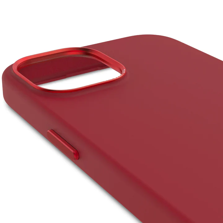 Case de silicona antimicrobiana DECODED para iPhone 15 -  Rojo - Image 5