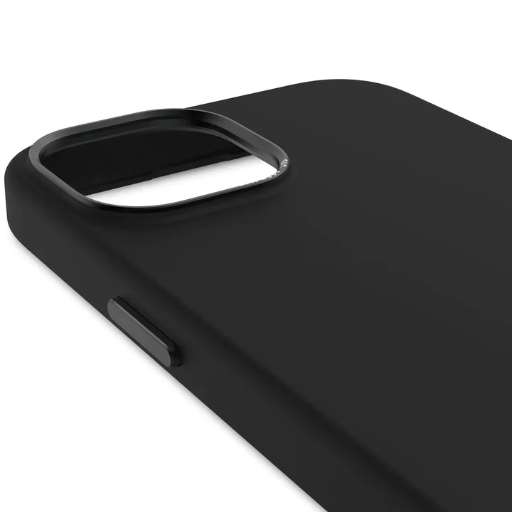 Case de silicona antimicrobiana DECODED para iPhone 15 -  Negro - Image 5